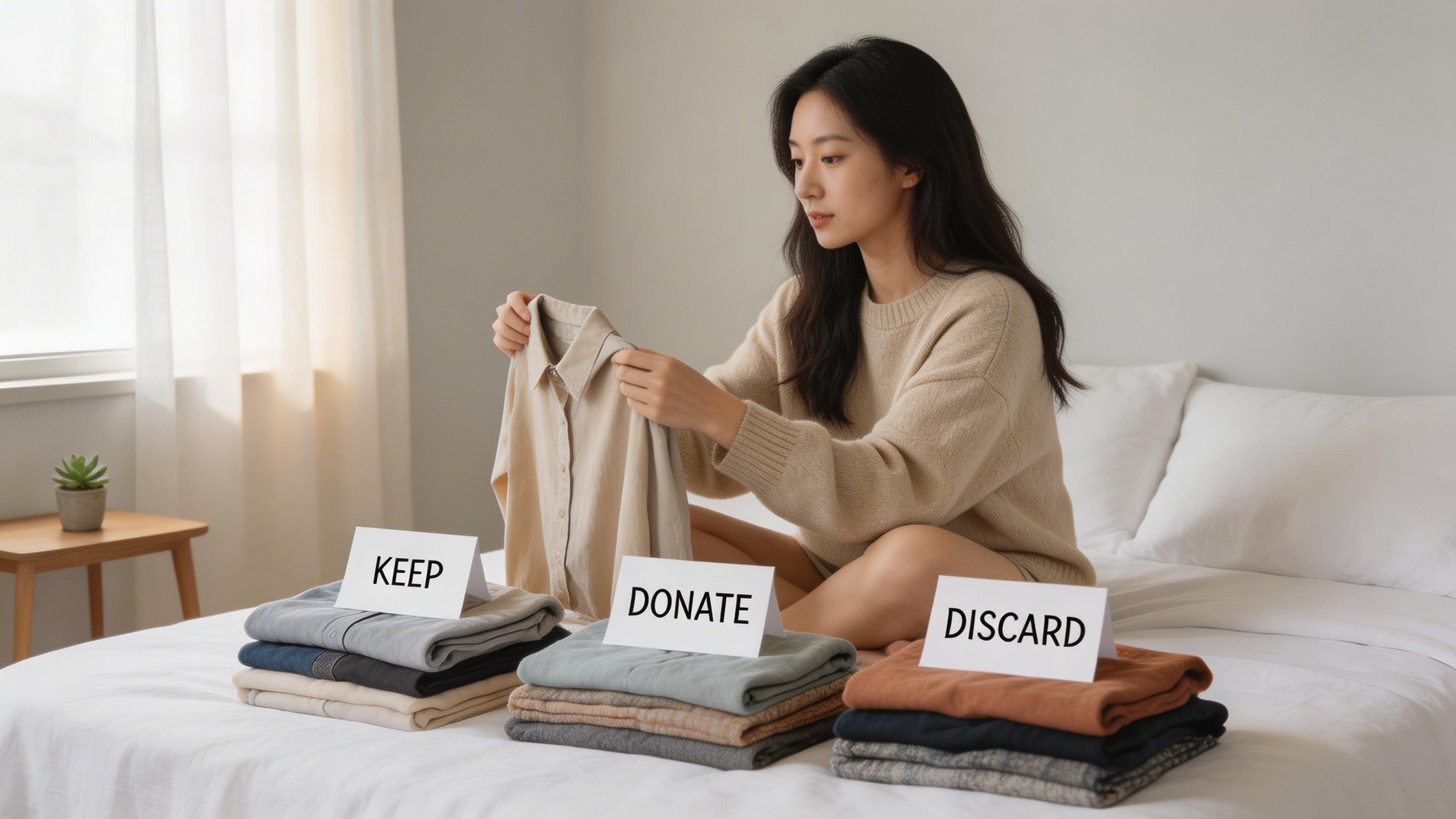 헌옷 정리하는 이미지(예시)