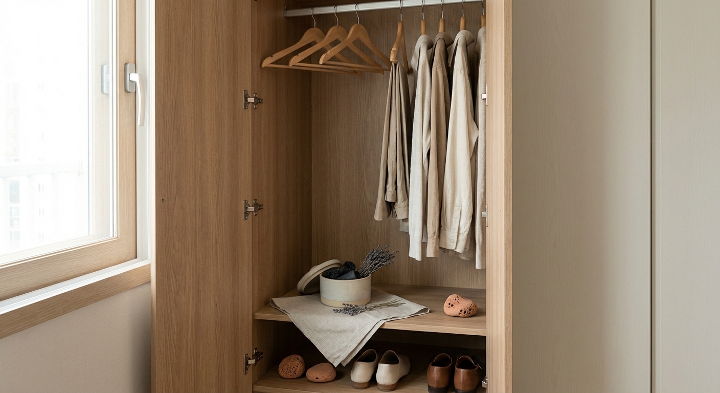 꿉꿉한 장마철 옷장 습기 제거, 위치와 소재별 완벽 관리법